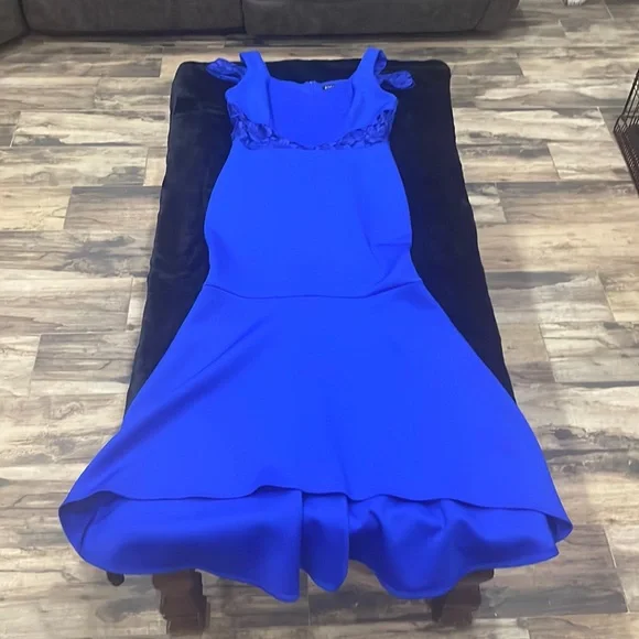 enfocus studio blue dress LO Sally Sweater Dress